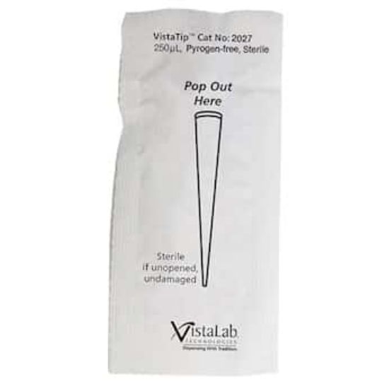 VistaLab Vistatip 2028 Pyrogen-Free Sterile Pipette Tips, Large, 200 ...