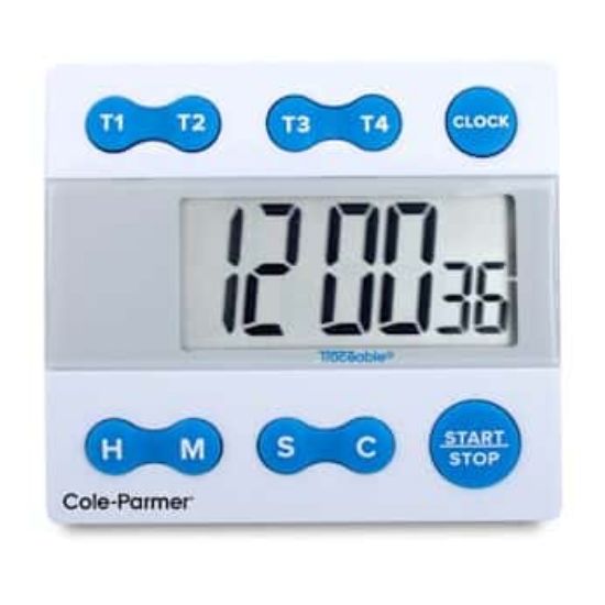 Digi-Sense Four-Channel Jumbo Display Clock/Timer with Memory and Loud ...