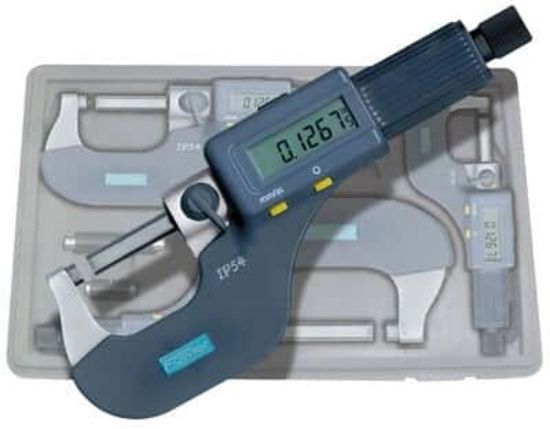 Fowler Digital Micrometer Set, 0–3 in / 0–75 mm, IP54, RS-232, LCD ...