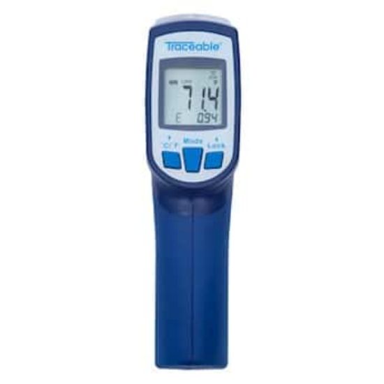 Traceable Dual-Laser Infrared Thermometer with Type K and Calibration, 12:1 Ratio_1149591