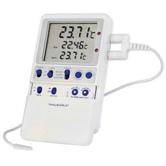 Traceable High-Accuracy RTD Digital Thermometer with Calibration, Wire ...