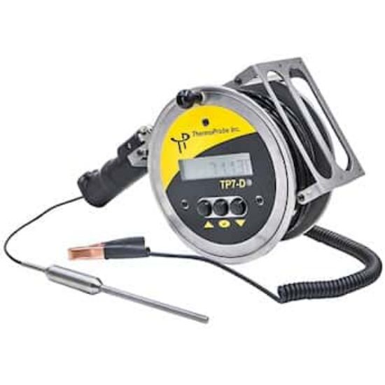 ThermoProbe TP7C 75FT STD ThermoProbe, Intrinsically Safe, RTD Sensor, 32–200°F (0–100°C), Spool-Type_1197193