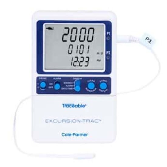 Traceable Excursion Trac Data Logging Thermometer with Calibration, 1 ...
