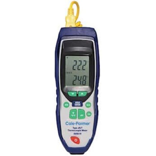 Cole-Parmer Digi-Sense Thermocouple Thermometer, Type J/K/T, NIST ...