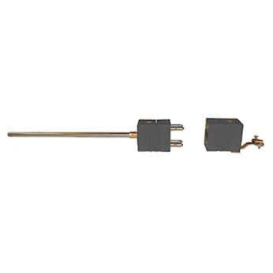 igi-Sense Type J Thermocouple Probe Quick Dis-connector, Dual with Std-Connector, 18" L, .250 Dia, Exposed Junction_1117606