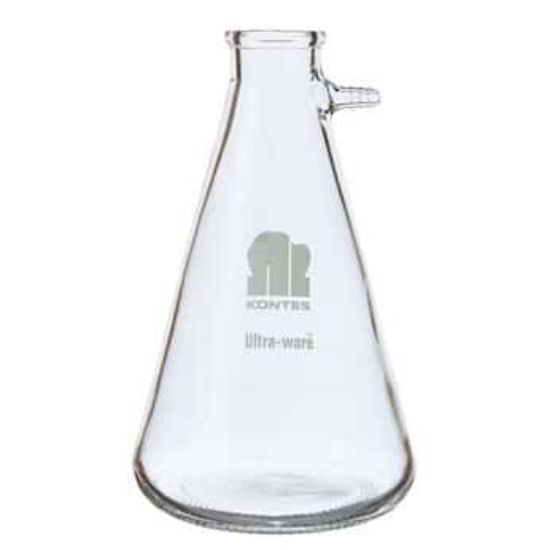 DWK Life Sciences (Kimble) KimCote Heavy-Wall Safety-Coated Glass Filtering Flask, 4000 mL, 1/Case_1138485