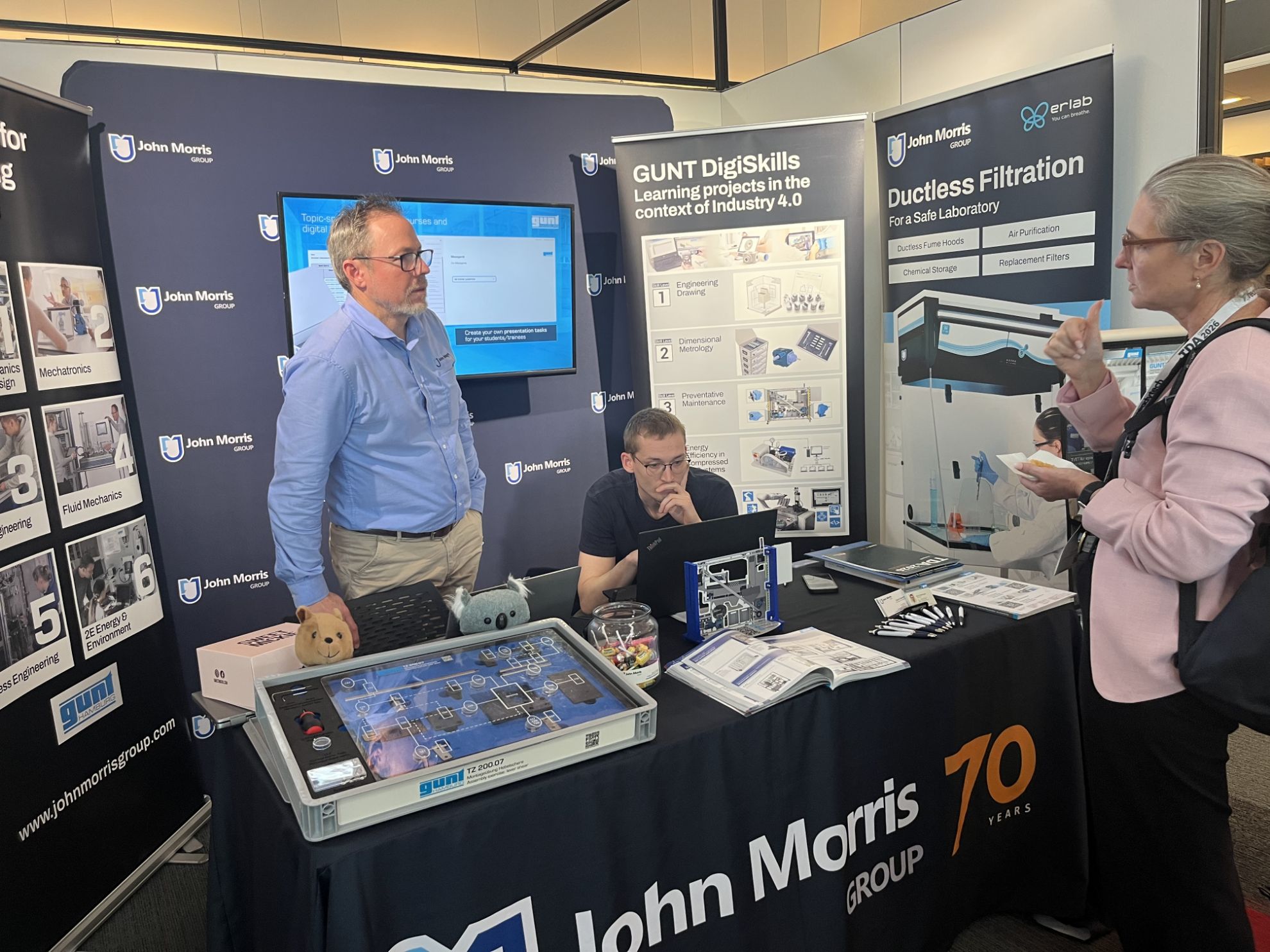 John Morris Group stand at TDA Convention 2026 showcasing technical education equipment