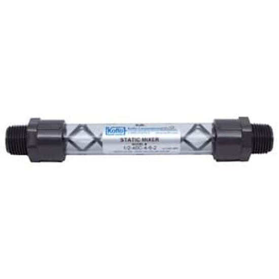 Koflo Clear PVC Schedule 40 Pipe Mixer 1/2