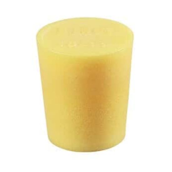 Cole-Parmer Solid Color-Coded Silicone Stoppers, Standard Size 6.5, Yellow, Pack of 10_1091569