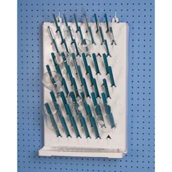 Scienceware Drying Rack, 3-Tier, Wall-Mount, Single-Sided, 114 Pegs ...
