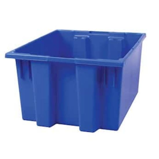 Akro-Mils Tote Box, HDPE, 3.7 CU.FT, Stackable, Chemical Resistant ...