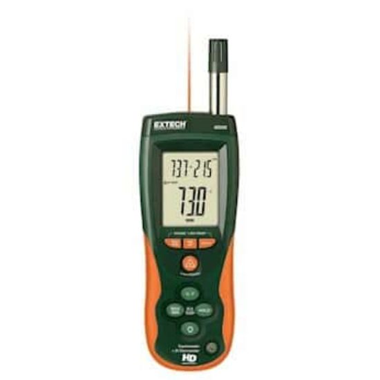 Extech HD500 Heavy-Duty Thermohygrometer with Infrared Thermometer, USB Interface, Type K Probe, 2% RH Accuracy_1135560