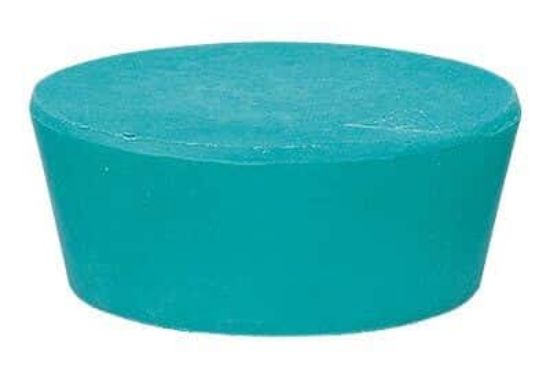 Cole-Parmer Solid Green Neoprene Stoppers, Size 7.5, Pack of 13