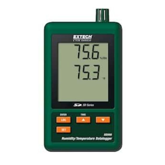 Extech SD500 Temperature/Humidity Data Logger with SD Card, LCD Display ...