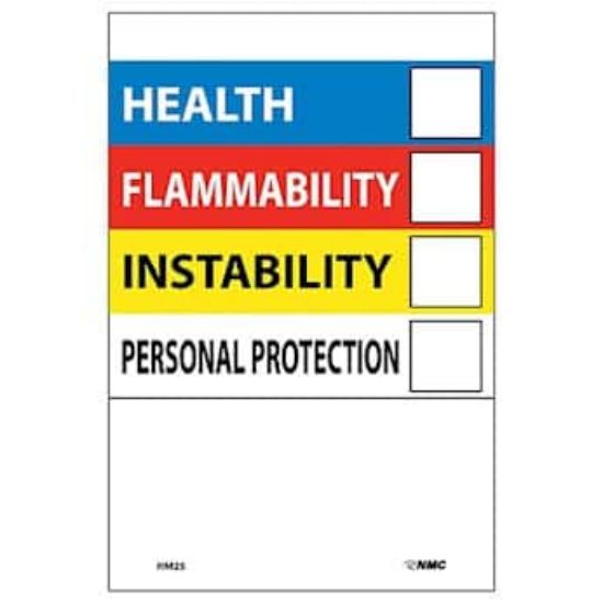 National Marker HM27 Hazardous Material Identification Label, 4 x 4 ...