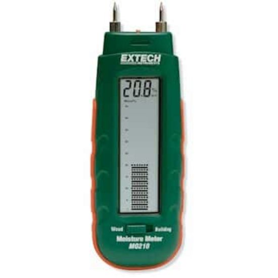 Extech MO210 Wood & Building Moisture Meter, Dual-Scale LCD, 6–44% ...