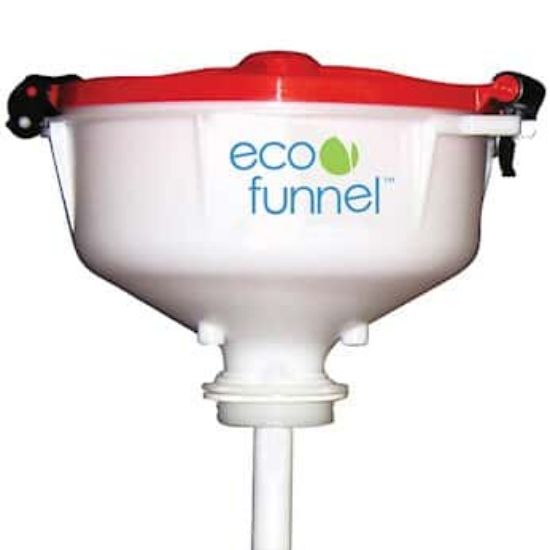 Cole-Parmer ECO Funnel Solvent Safety Funnel, 8 in, 2 in NPT Cap Adapter