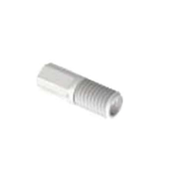 Diba Omni-Lok Compact Tubing End Fitting, Type S/P, 1/16" OD, 1/4"-28 UNFM, White PP; 10 Pack_1472689