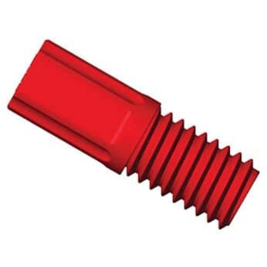 Diba Omni-Lok Compact Tubing End Fitting, Type S/P, 1/8" OD, 1/4"-28 UNFM, Orange PP; 10 Pack_1472693