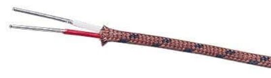 Digi-Sense Type K Thermocouple Wire, 24-Gauge, Glass Braid Insulation, 100-ft Spool_1104157