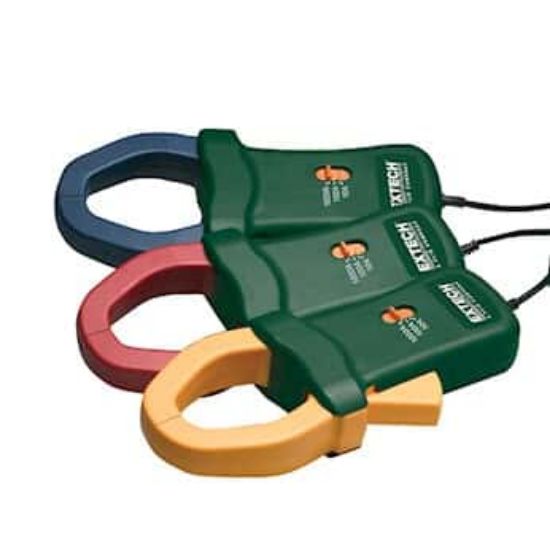 Extech Current Clamp Probes 1200A Set Of 3 Voltage Test Leads Alligator Clips_1118450