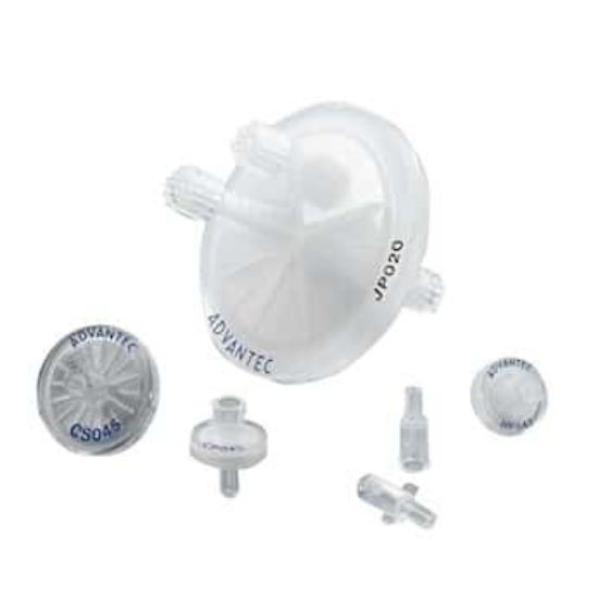 Advantec 25JP050AN Syringe Filter, Hydrophobic PTFE, 0.5 μm, 25 mm, 50 Pack_1163209
