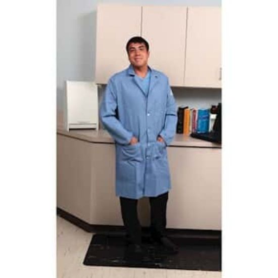 VF Workwear flame-resistant lab coat, light blue, extra large
