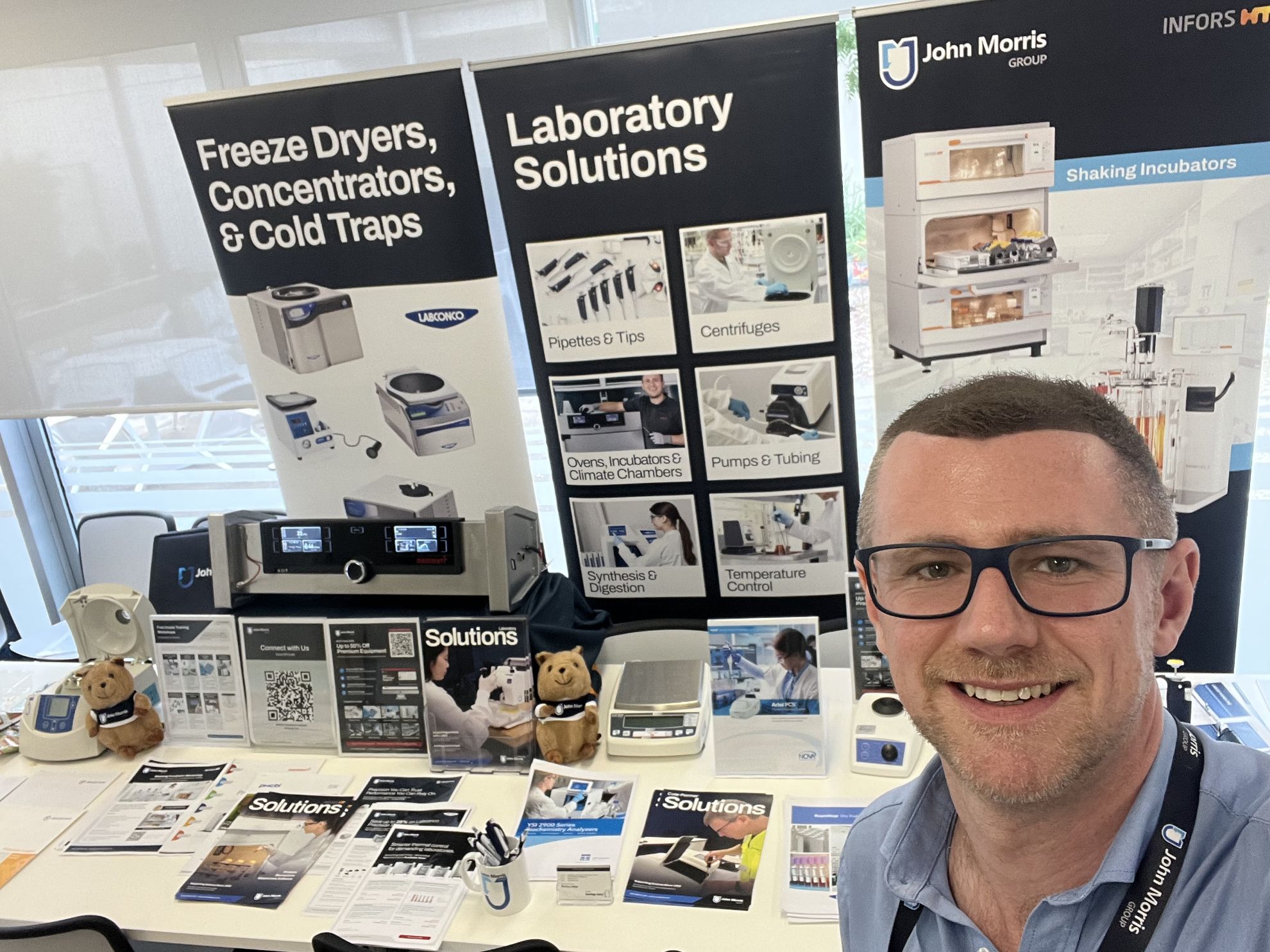 John Morris Group showcasing laboratory solutions at the ANZAC Institute Morning Tea