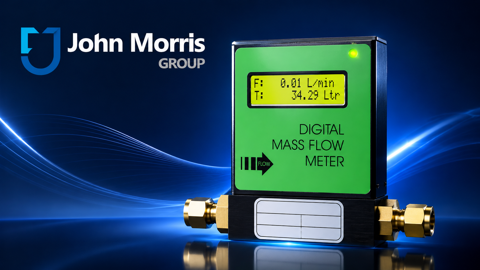 Flow meter banner