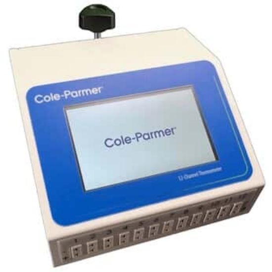Digi-Sense touchscreen 12-channel scanning data logging benchtop thermocouple thermometer