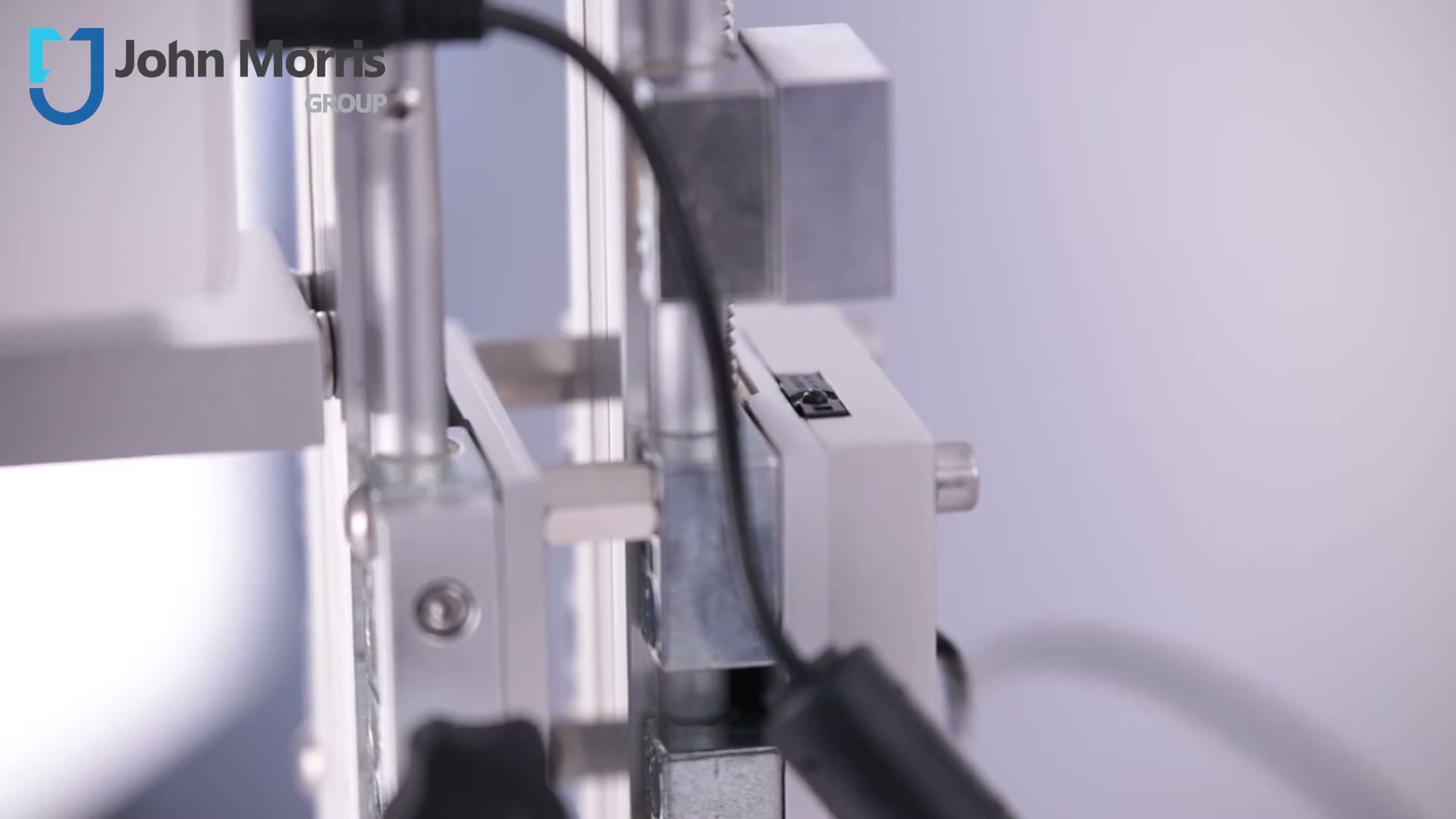 Adjustable lugs and micro switches on the back of the HELIPRO stand that set the top and bottom travel limits