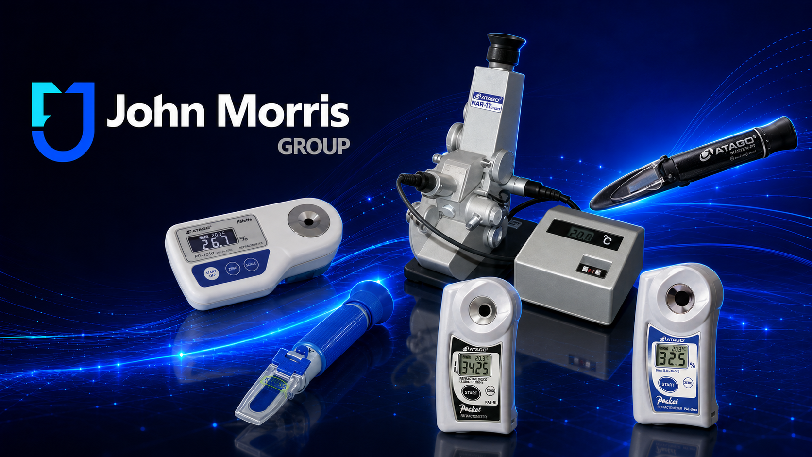 Refractometer buying guide banner, handheld and benchtop refractometers