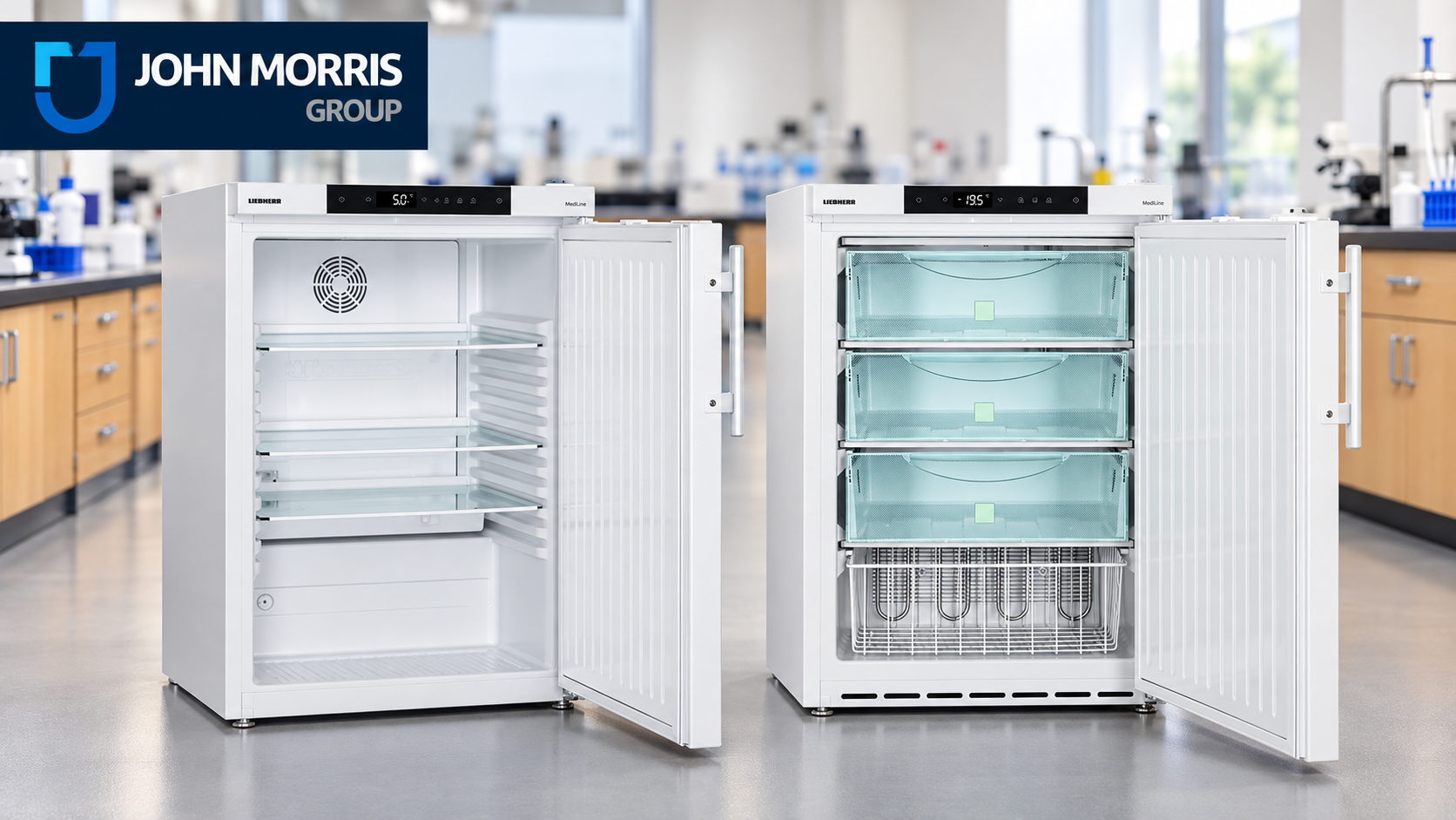 Liebherr spark-free laboratory fridge and undercounter freezer from John Morris Group