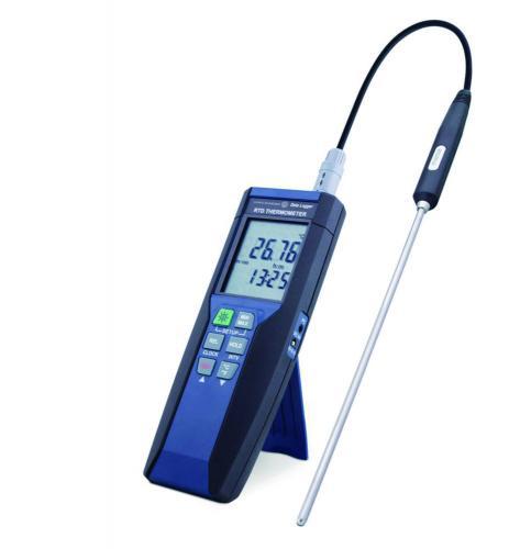 Precision hand-held measuring instrument w. Pt100 Data logger function ...