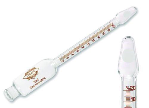 Ice-cream butyrometer Köhler measuring method, 0-20%:0,2 F | LabFriend ...