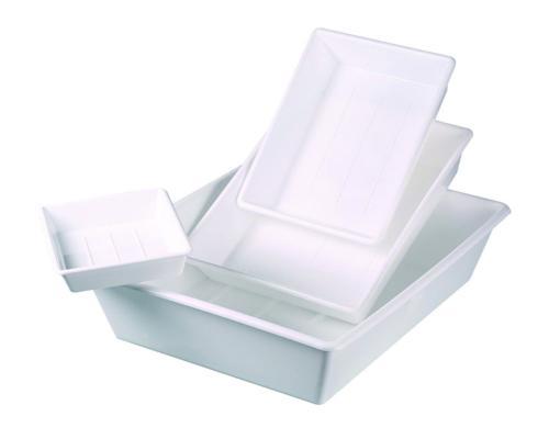 Laboratory Tray 250x310x65 Mm, White Pp, (tray Base 180x240 Mm 