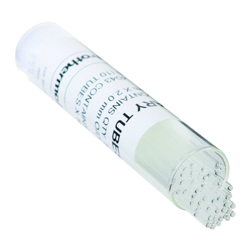 Capillary tubes 2.0 mm closed both ends pack of 100 LabFriend South