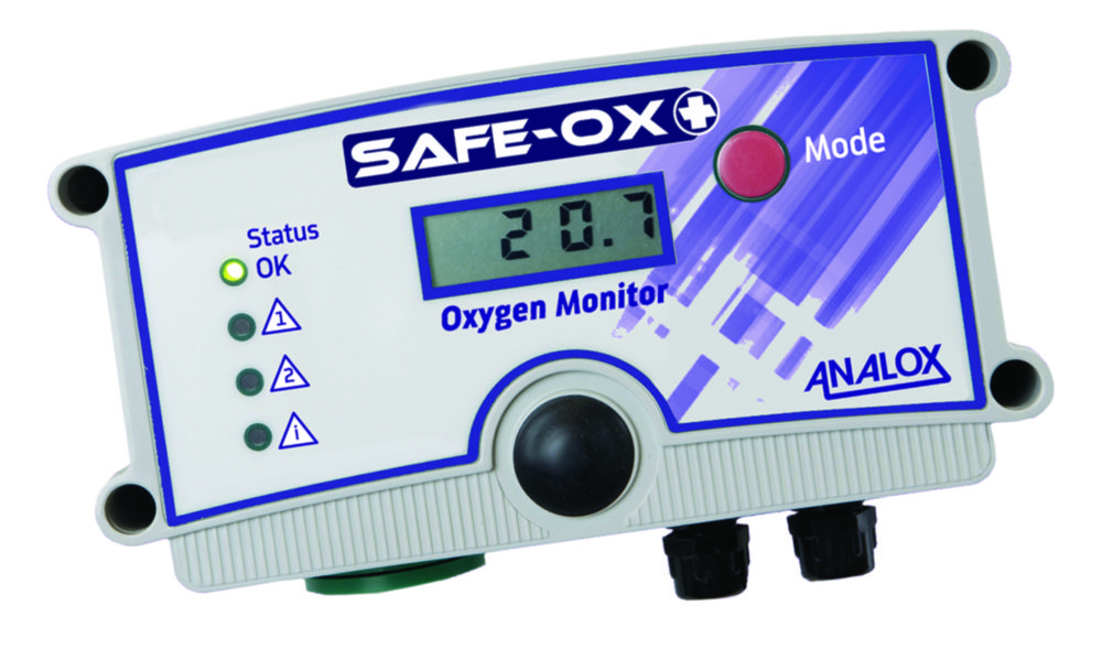 SafeOx+ Oxygen Enrichment & Depletion Safety Monitor incl. alarm