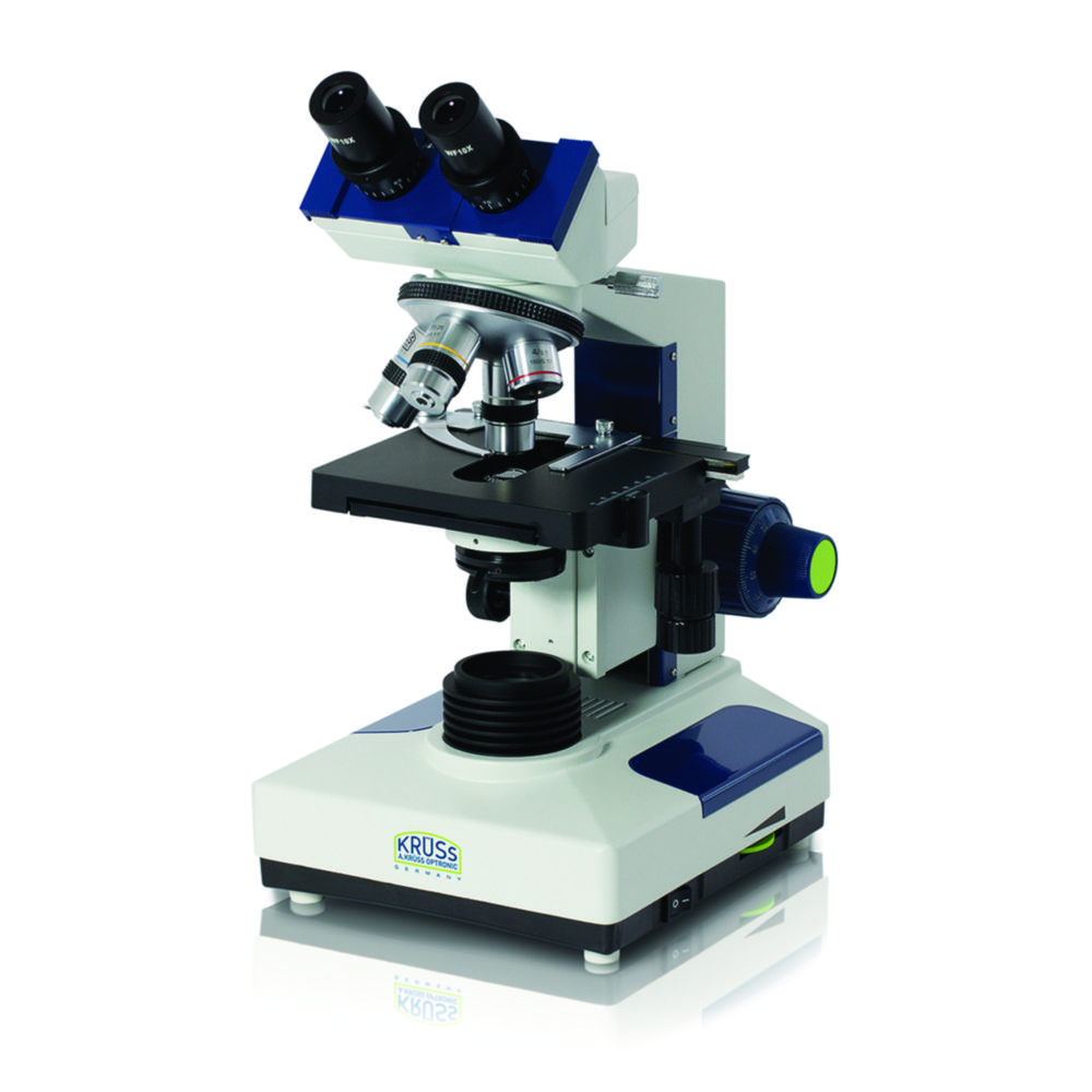 Microscopes,trinocular,eyepieces 10x planocular achrom.objectives 4x, 10x, 40x, 100x,with photo
