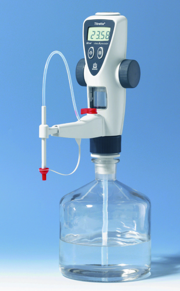 Burette digital Titrette® 50 ml with SafetyPrime recycle valve and