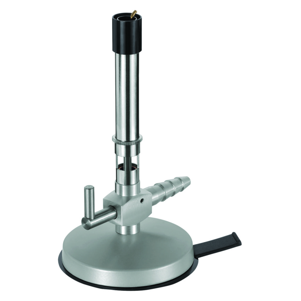 Bunsen burner for propane with gas valve, air regulator low flame