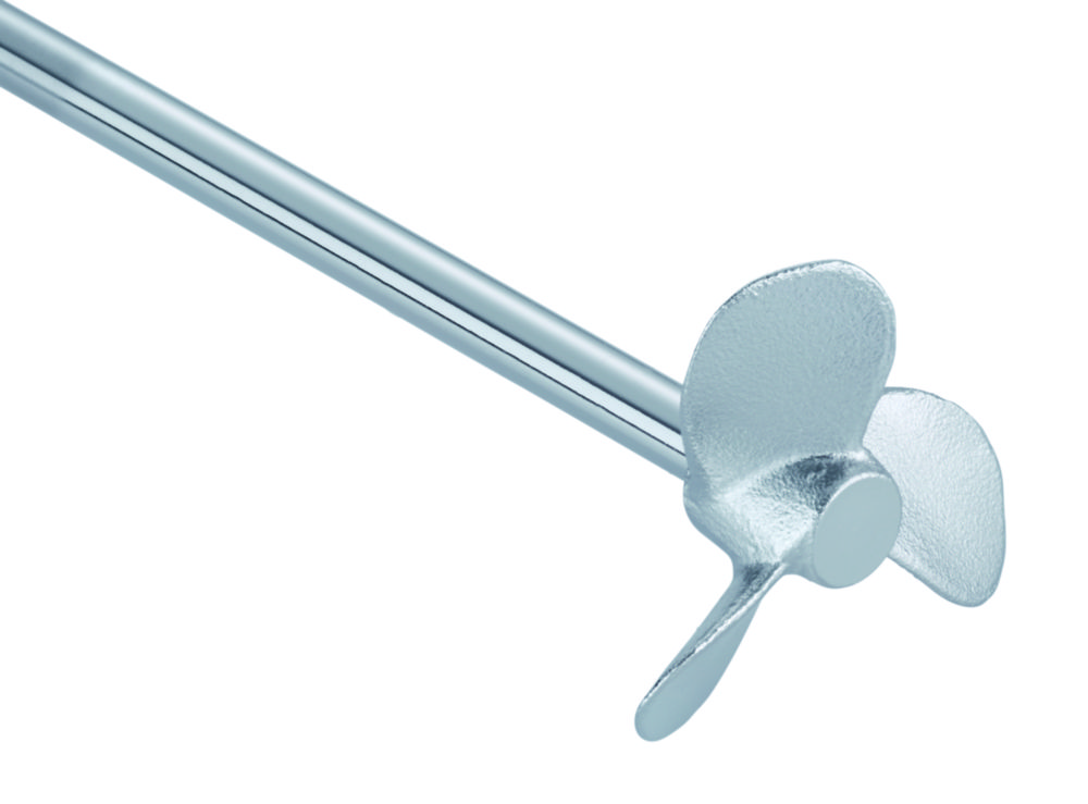 Propeller stirrer R 1382, 3bladed stirrer Ø, shaft Ø, shaft length, 55