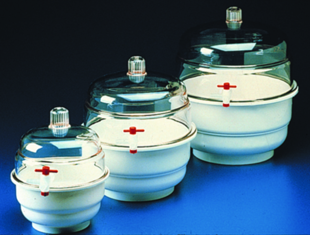Vacuum desiccators,PC/PP,with PTFE stopcock diam. 197 mm LabFriend India