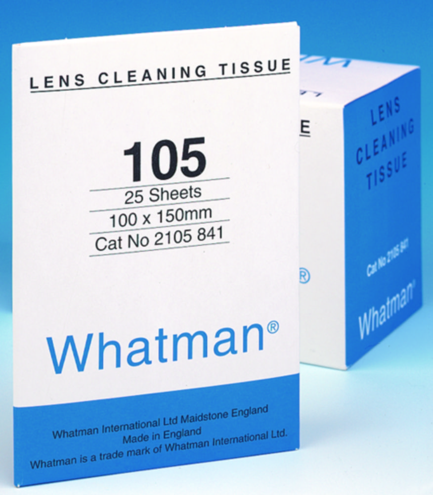 Grade 105 Lens Cleaning Tissue, sheet, 100×150mm pack of 25 wallets x
