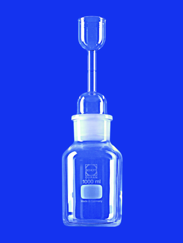 Pycnometer Heads with Wide-Neck Bottle with Conical Shoulder , NS 45/27 ...