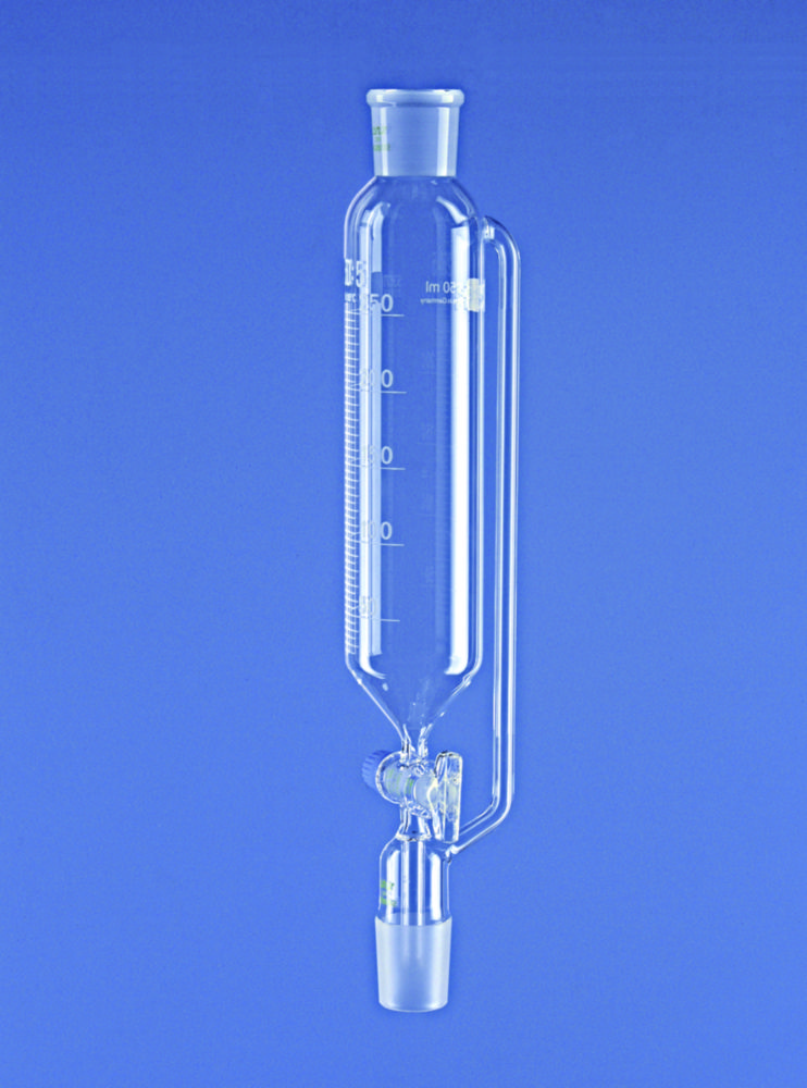 Dropping Funnels, Cylindrical, with Pressure Equalizing Tube , Cap. ml