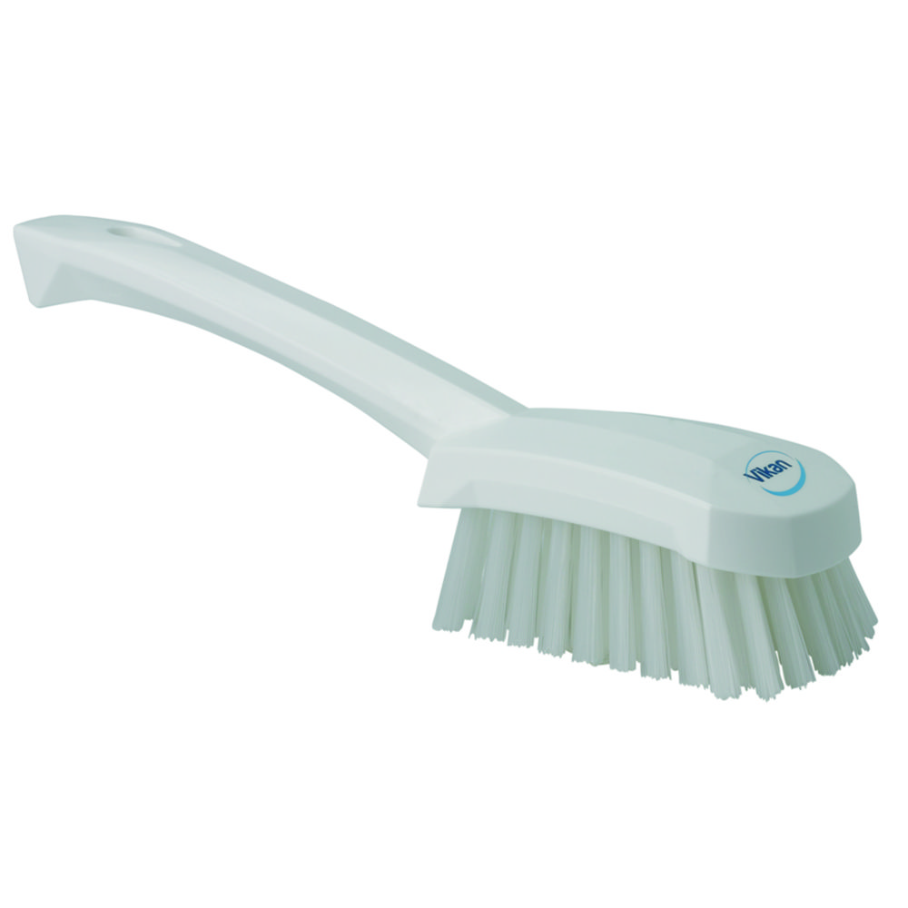 Vikan 41922 Short Handle Scrubbing Brush- Stiff, Green