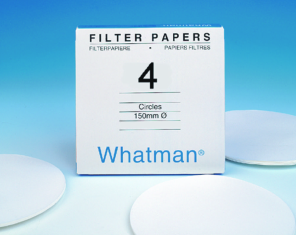 Grade 4 Qualitative Filter Paper Standard Grade, circle, 150 mm, pack