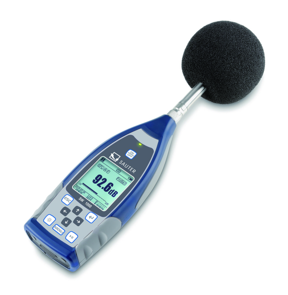 Sound level meter class I SW 1000 Measuring range linear dB 13-136  Frequency range dB 0.02-12.5 kHz