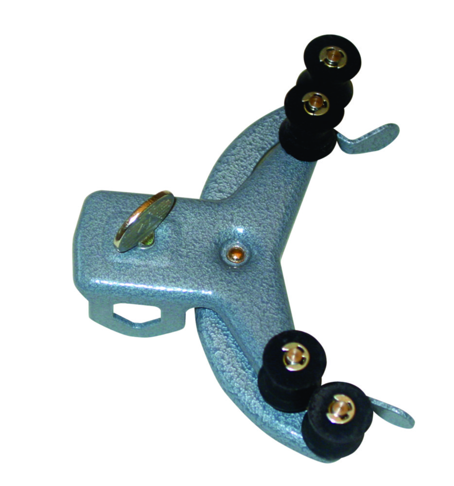 Buretten roller clamp steel, powder coated, with bosshead, for 1